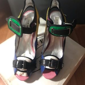 Rainbow Steve Madden heels